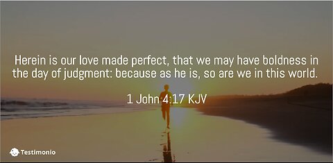 As Jesus is So Are We In This World...