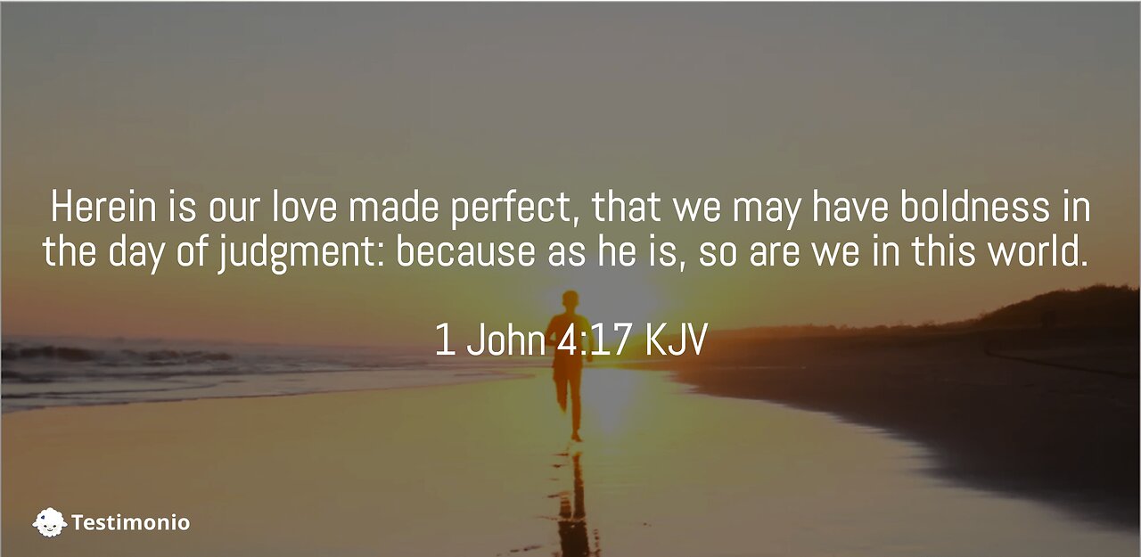 As Jesus is So Are We In This World...