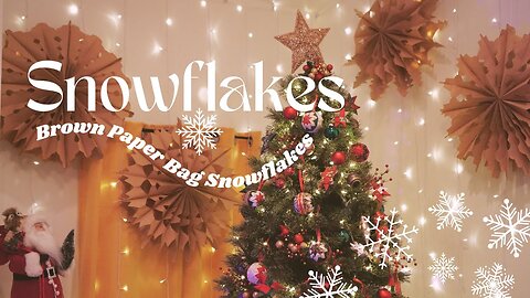Crafting Winter Magic: Paper Bag Snowflake Ornaments