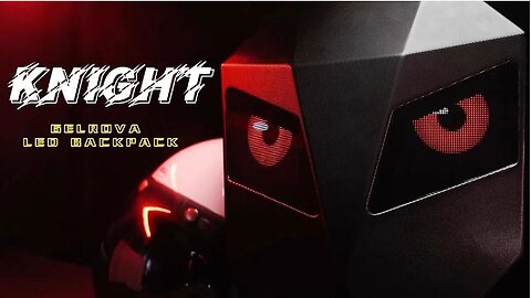 Fan review about this Gelrova Knight LED Motorcycle Backpack With AI Eye