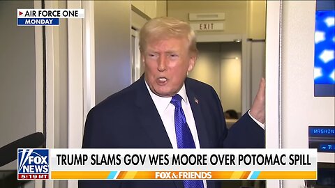 Trump GOES AFTER blue state governor over Potomac sewage spill