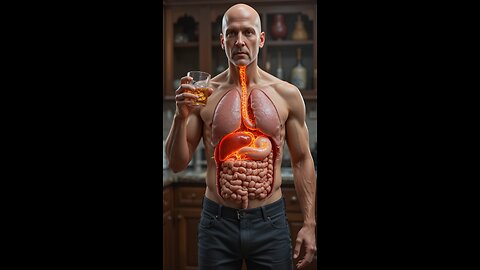 Inside Your Body: 3D Animation of Alcohol Digestion & Liver Damage #humanbody #3danimation #shorts