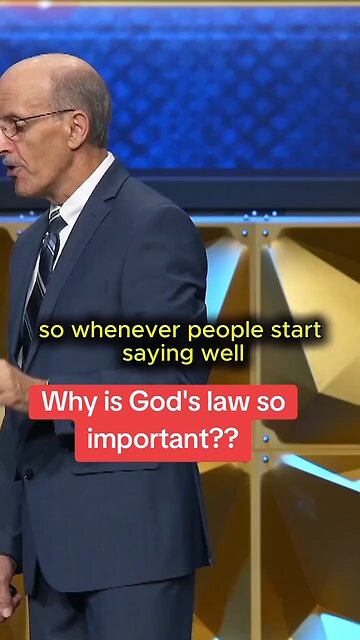 The importance of God's law!