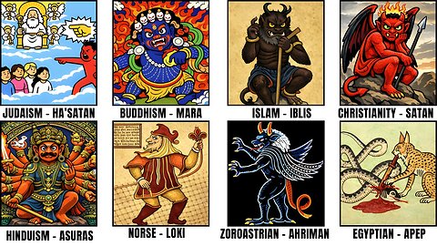 Le figure diaboliche di ogni religione spiegate in dettaglio DOCUMENTARIO il paganesimo moderno,comprende una vasta serie di cults,sette e nuovi movimenti religiosi detti NRM e cult UFO,apocalittici che esistono da decenni