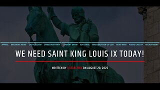 We Need Saint King Louis IX Today