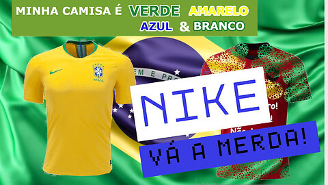 MINHA CAMISA É VERDE AMARELO AZUL E BRANCO
