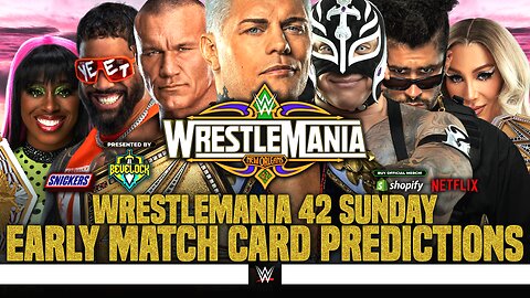 WWE WrestleMania 42 Sunday - Match Card Predictions | Bevelock