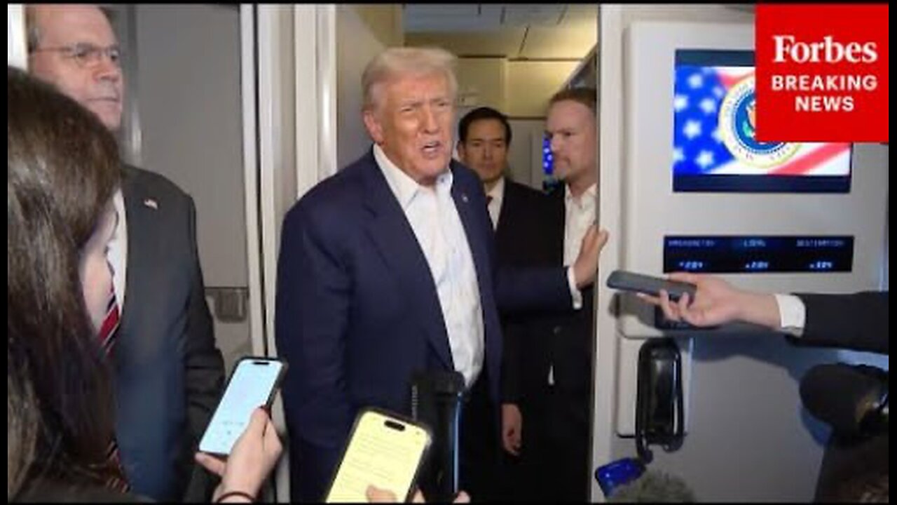 President Trump Takes Questions About Kim Jong Un, TikTok, Tariffs On Air Force One