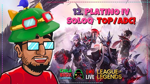 🔥🔴 ¡Live 12 partidas PLATINO IV SOLOQ top/adc DUO en League of Legends! 🎮