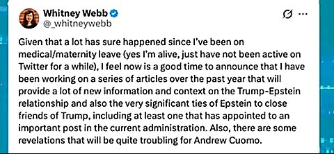 WHITNEY WEBB EXPOSES DONALD TRUMP JEFFREY EPSTEIN GLENN DUBIN ANDREW CUOMO CONNECTION 👊