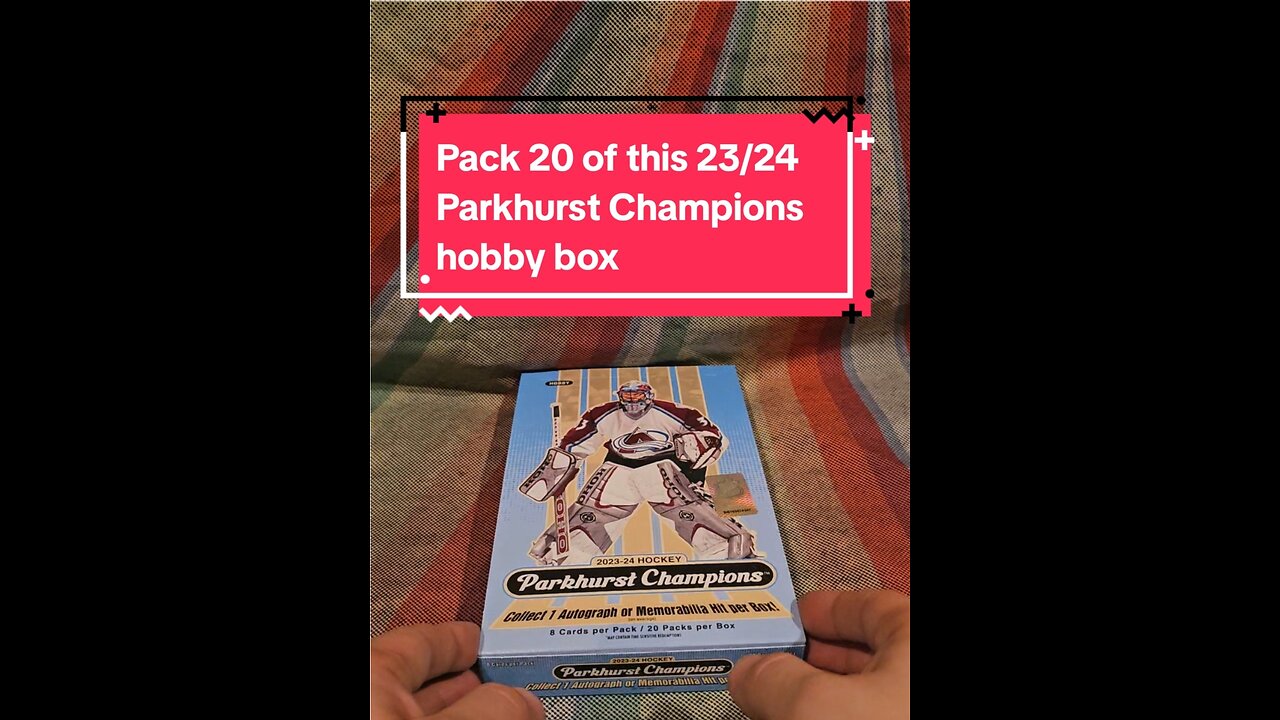 Pack 20 of this 23/24 Parkhurst Champions hobby box