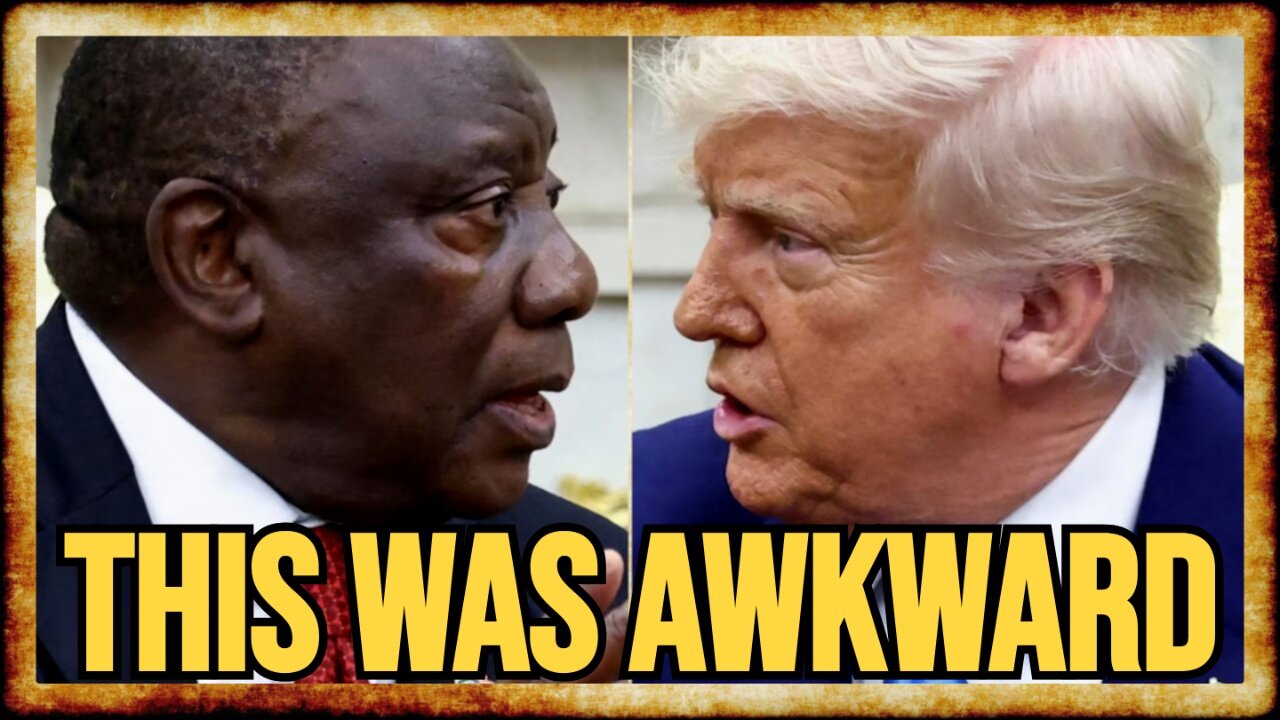 Trump LECTURES South African President in CRINGE WH Visit