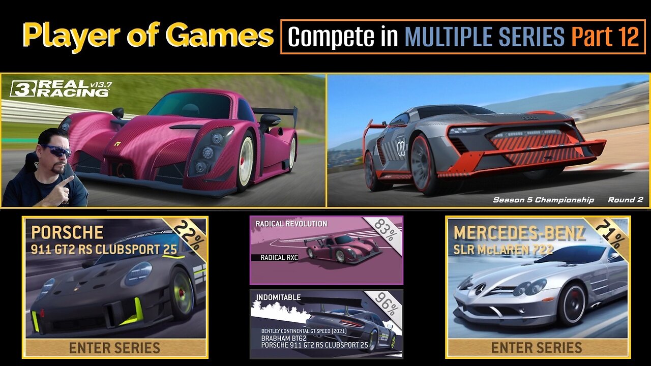 Compete in MULTIPLE SERIES Part 12 within Real Racing 3 Update 13.7 (14.0.1) [Player of Games]