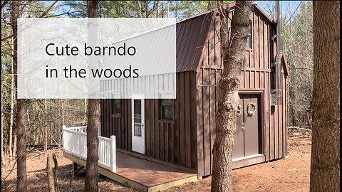 This is my small barndominium in the woods