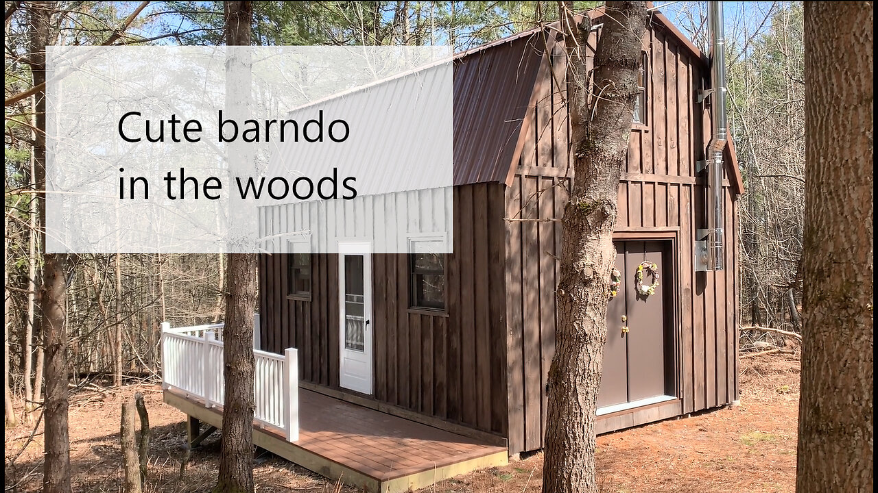 This is my small barndominium in the woods