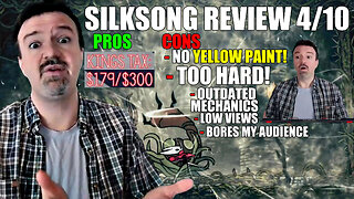 "Game Journalist" Silksong Crashout! Low Live Stream Views, No Yellow Paint, & Hard Bosses!! 9-15-25