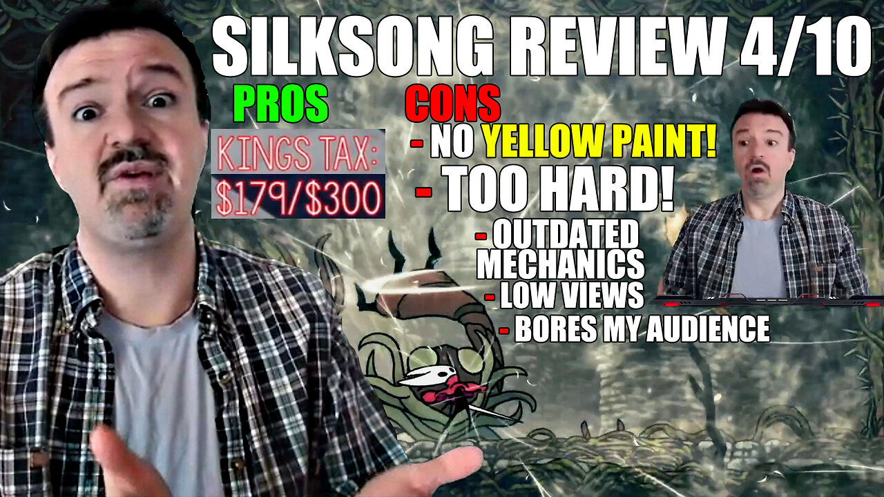"Game Journalist" Silksong Crashout! Low Live Stream Views, No Yellow Paint, & Hard Bosses!! 9-15-25
