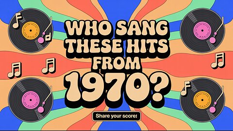 Can You Name the Singers of the 70s?