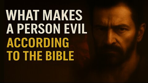 What Makes a Person Evil According to the Bible | The Truth About Darkness, Sin, and the Human Heart