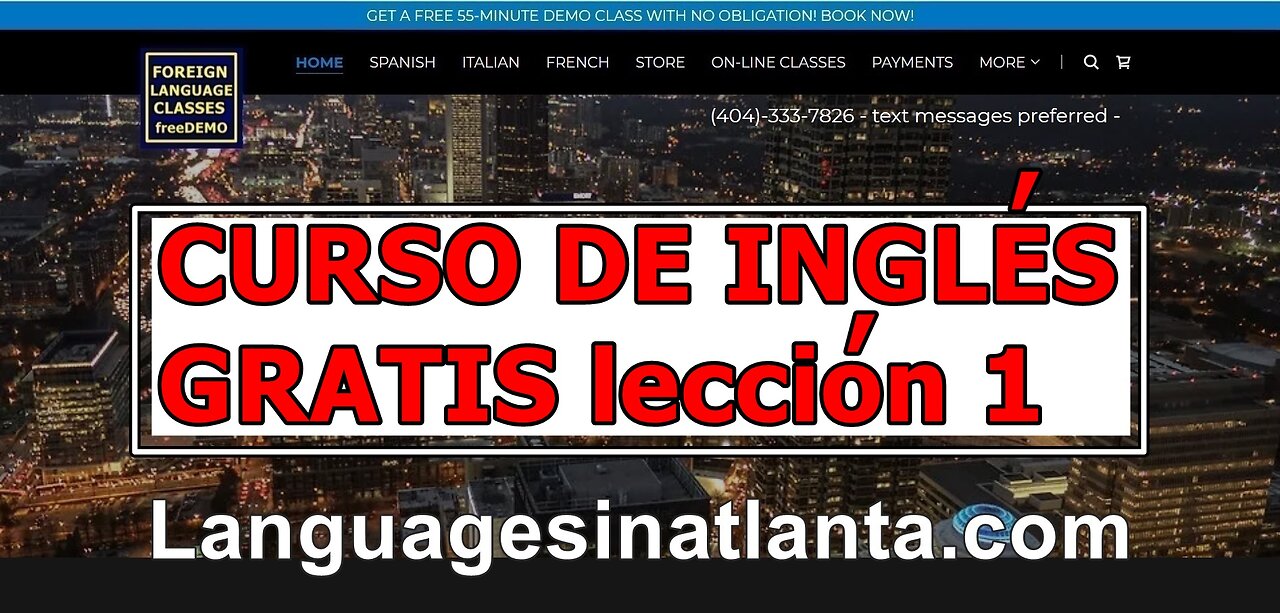 Curso gratuito de inglés para principiantes - Lección 1