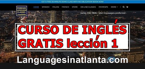 Curso gratuito de inglés para principiantes - Lección 1
