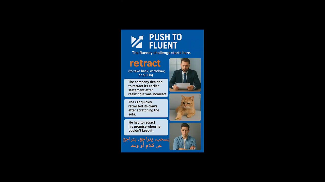What does “Retract” really mean? 🤔 Learn “Retract” with clear examples