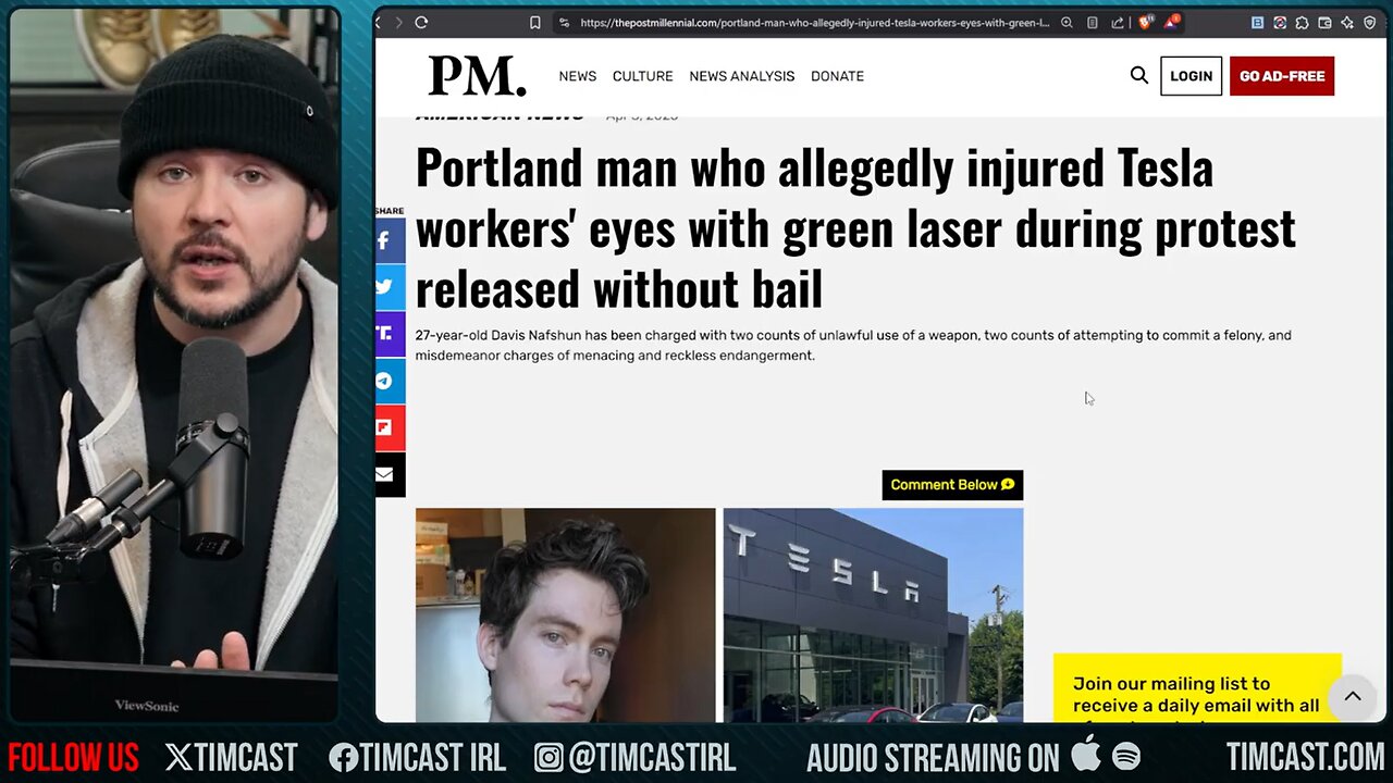 Tesla Employees ATTACKED By Violent Protesters, Leftists Have Begun Targeting Workers With Terror