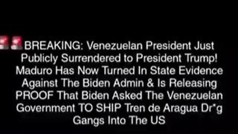 Maduro Confirms to Trump that Biden Was Responsible and Funded Human Trafficking from Venezuela