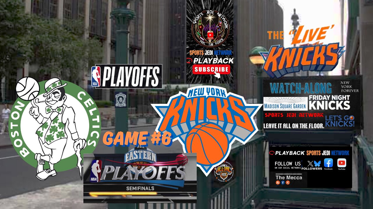 🏀 Boston Celtics at New York Knicks WATCH ALONG GAME#6 with SPORTS JEDI NETWORK & REACT IN THE CHAT