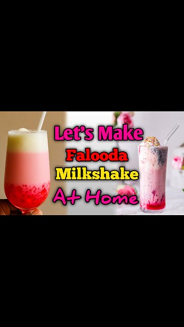 Homemade Falooda Milkshake Recipe | Easy Sri Lankan Style Dessert Drink