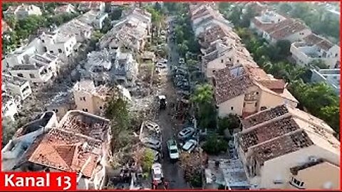 Aerials show damage after Iran's retaliatory strikes against Israel