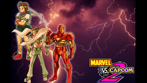 Marvel vs. Capcom 2 arcade playthrough - (Jin/Iron Man/Sakura)