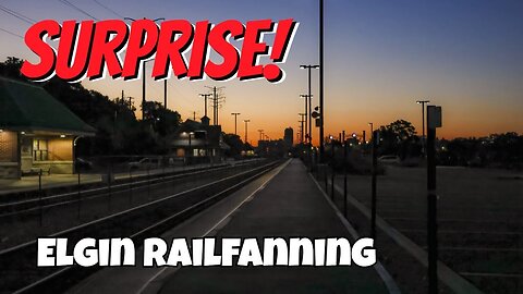 Railfanning Elgin’s National Street Station! CPKC Freight, Metra Trains & a UP Surprise