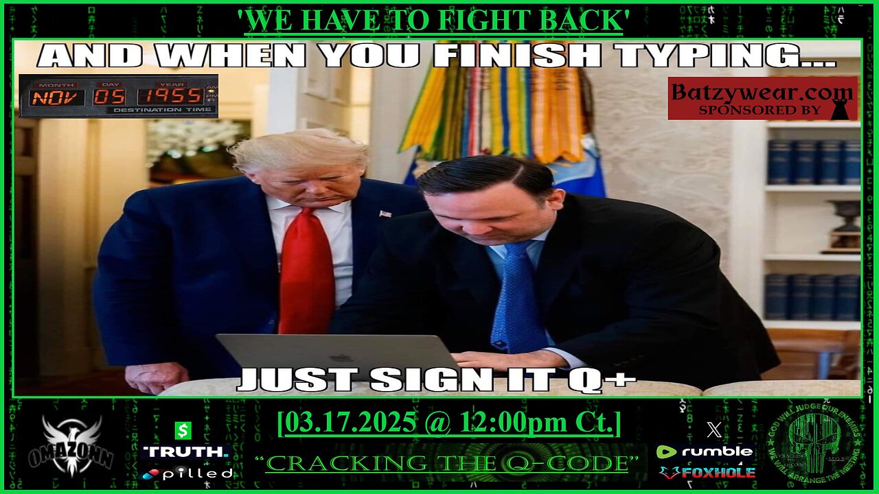 "CRACKING THE Q-CODE" ~ 'WE HAVE TO FIGHT BACK'