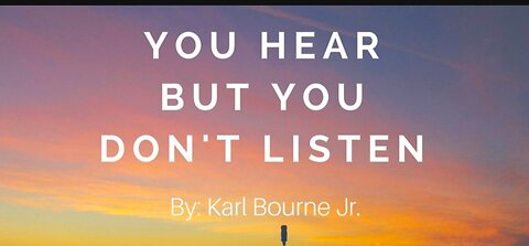 DEMOCRATS NEVER LISTEN NOR LEARN