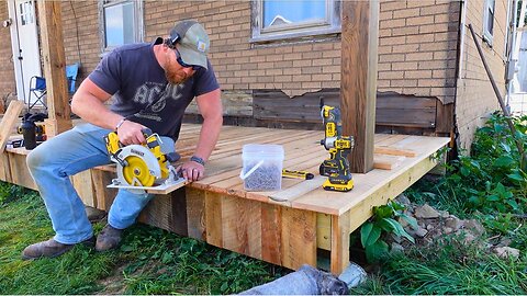 See How We Brought New Life to a Centuries-Old Front Porch! The Bottom Is Done!