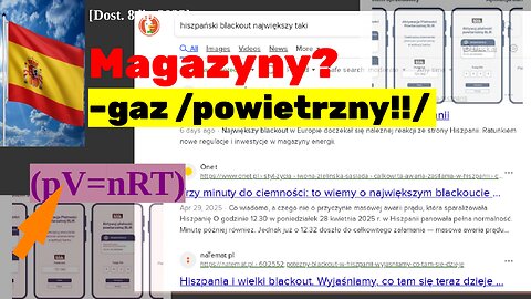Hiszpańska transformacja energetyczna: #OZE a prawa •Clapeyrona•Lussaca•pV=nRT•I=U/R
