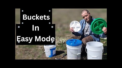 No More Fighting With Bucket Lids! Game Changing Screw on Lids!