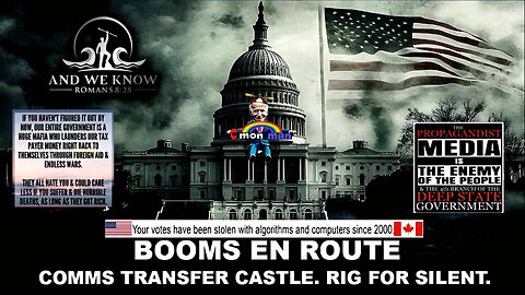 8.12.25: BOOMS en route, Rig for SILENT, NG activated, CABAL on the RUN, CHATTER, Pray!