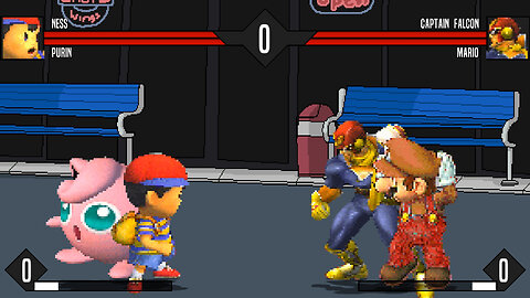 MUGEN - HCL's Chars - Purin & Ness vs. Captain Falcon & Mario - Download