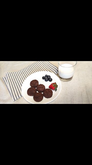 Quick 15-Minute Chocolate Cookies 🍪✨ #shorts #asmr