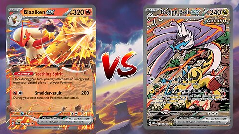Pokemon TCG Live Blaziken EX Gouging Fire EX VS Raging Bolt EX Ogerpon EX!!