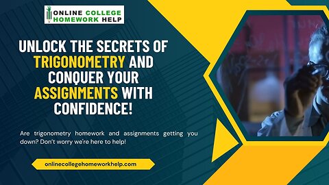 Master Trigonometry: Get Expert Assignment Help for Top Grades