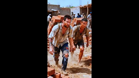 “When the GOAT trades the pitch for the hard hat What happens when Ronaldo swaps goals for bricks?