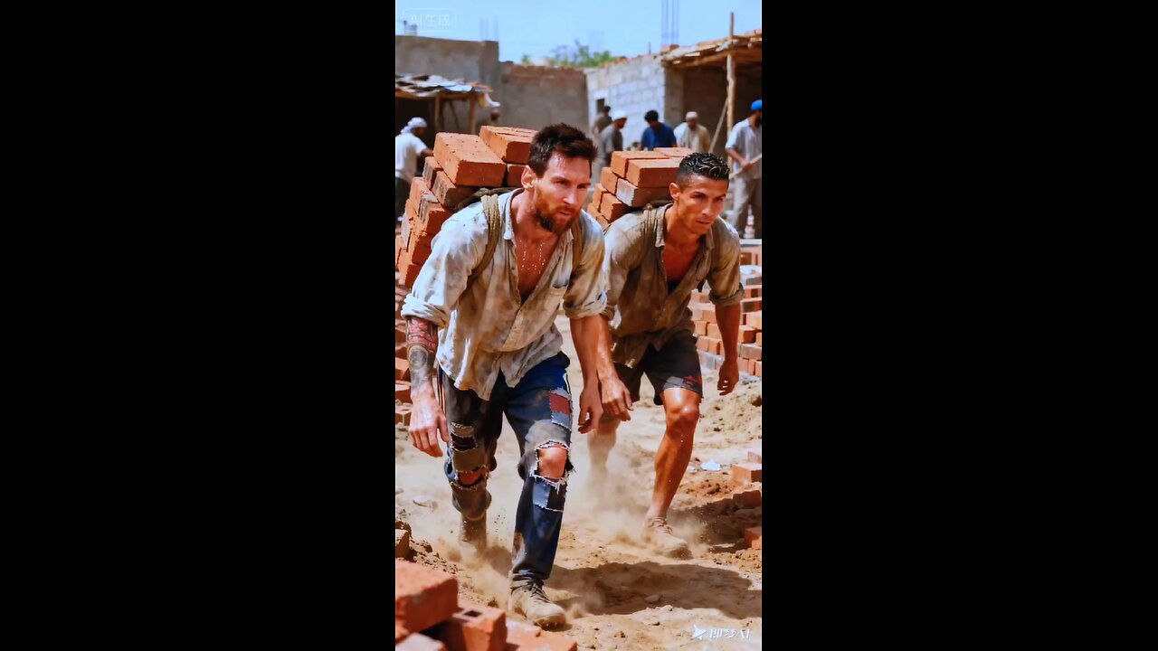“When the GOAT trades the pitch for the hard hat What happens when Ronaldo swaps goals for bricks?