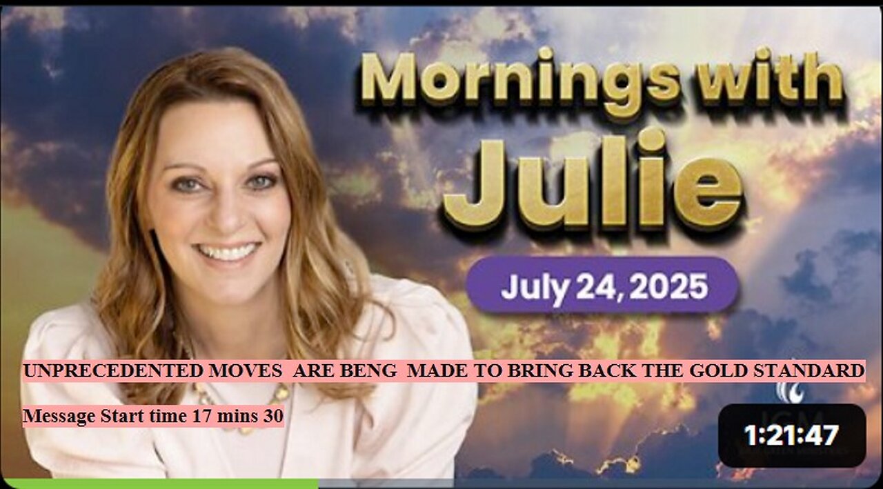 Julie Green subs UNPRECEDENTED MOVES ARE BENG MADE TO BRING BACK THE GOLD STANDARD