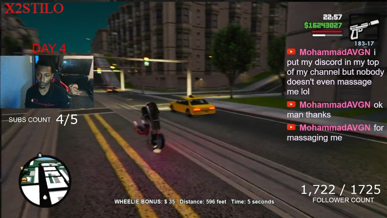 Popping wheelies Like G