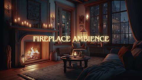 Crackling Fireplace Ambience | Sleep, Relaxation & Cozy Night