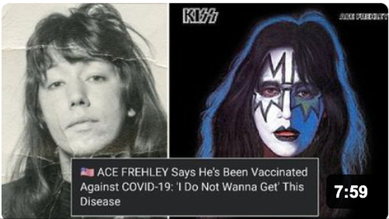 Vaccinated Ace Frehley blasts off into permanent orbit!