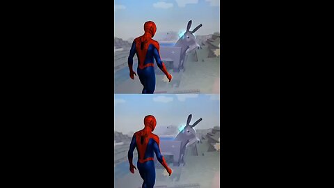 It’s a bird it’s a plane it’s Spider-Man flying into the #minecraftworld